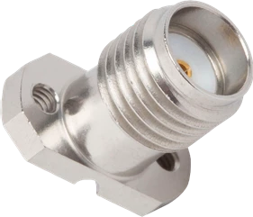 SMA Female Solderless PCB Compression Mount Connector, 2 Hole